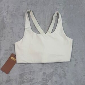 NWT‎ Girlfriend Collective Simone High Support Sports Bra XL Cream Recycled